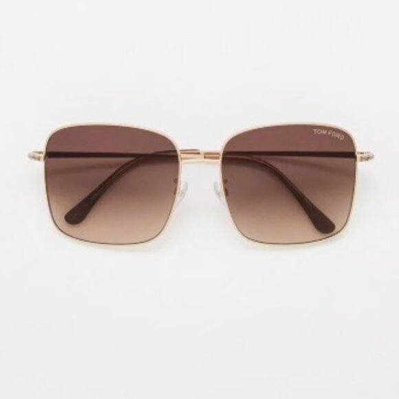 NEW TOM FORD TF894/K 28F SQUARE GOLD BROWN WOMEN SUNGLASSES TOM FORD - Picture 1 of 4